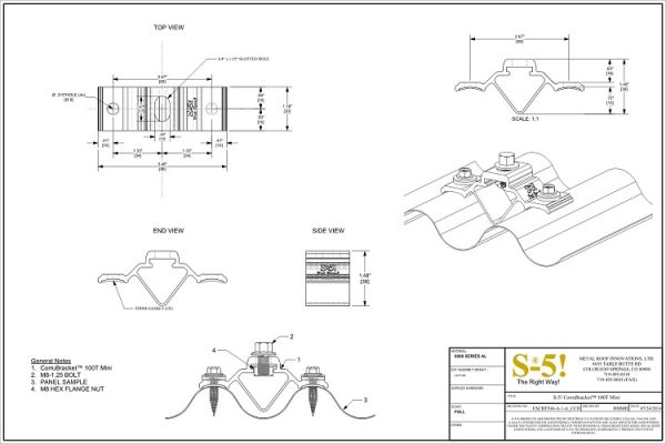 Corrubracket 100T mini CAD Drawing