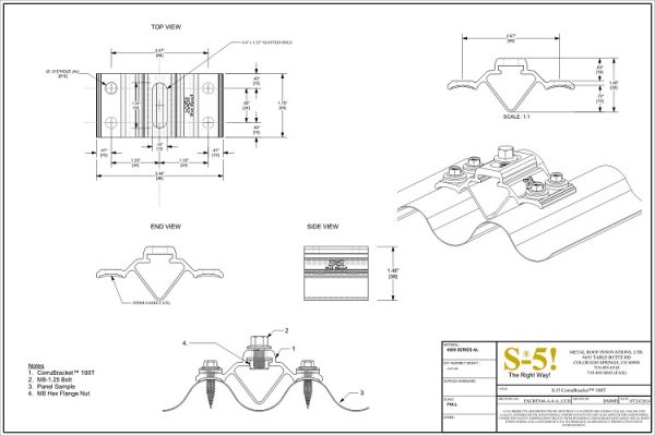 CorruBracket 100T CAD Drawing