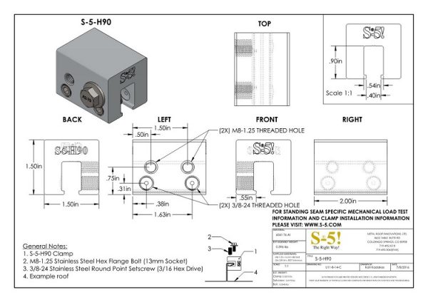 S-5-H90 pdf CAD Drawing