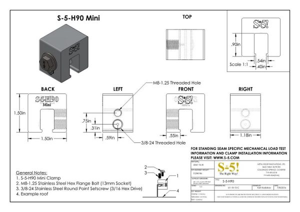 S-5-H90 mini pdf CAD Drawing