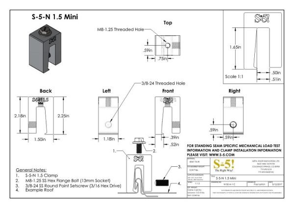 S-5-N 1.5 mini pdf CAD Drawing