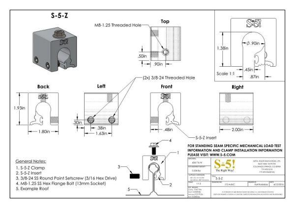 S-5-Z pdf CAD Drawing
